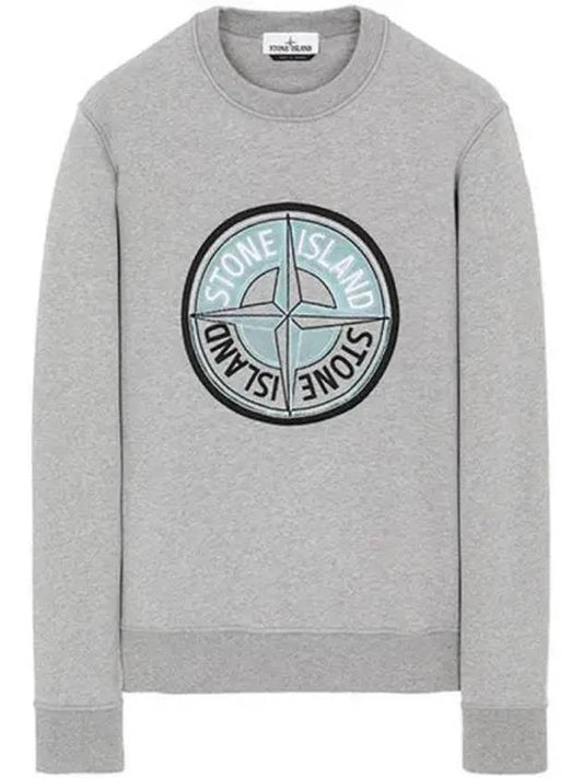 731563094 V0M64 Compass Logo Sweatshirt Gray Men s TJ 270341 - STONE ISLAND - BALAAN 1