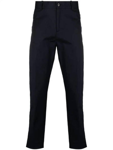 Gabardine Straight Pants Dark Blue - MONCLER - BALAAN 1