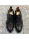 Men's Classic Long Wing Brogue Lace Up Brogue Shoes Black - THOM BROWNE - BALAAN 3