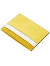 Saffiano Color Block Card Wallet Yellow - MARNI - BALAAN 5