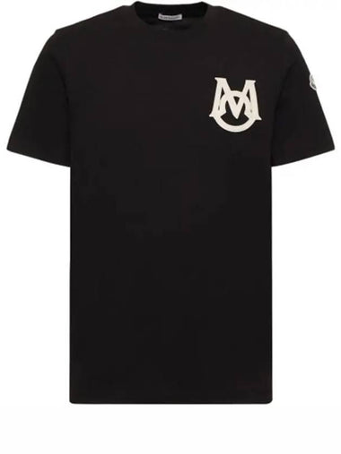 Sleeve Logo Patch M Detail Cotton Jersey T Shirt 8C00004 8390T 999 - MONCLER - BALAAN 1