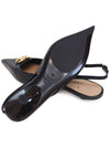 V Logo Bold Edition Sling Back Ballerina Black - VALENTINO - BALAAN 7