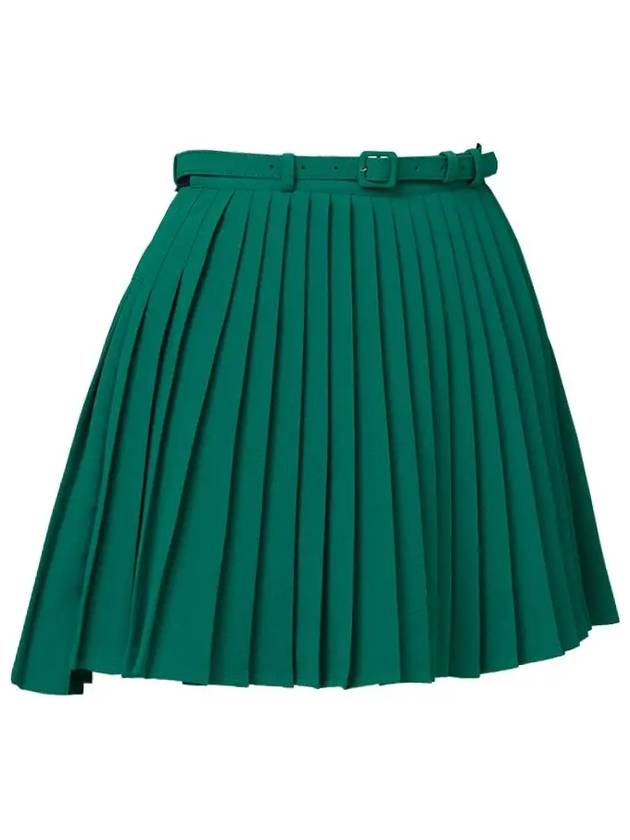 Golf Wear Uncut Belt Pleated Skirt Green - J JANE - BALAAN 3