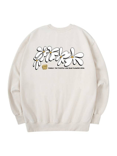 Flowery Sweatshirt Cream - RADINEO - BALAAN 2