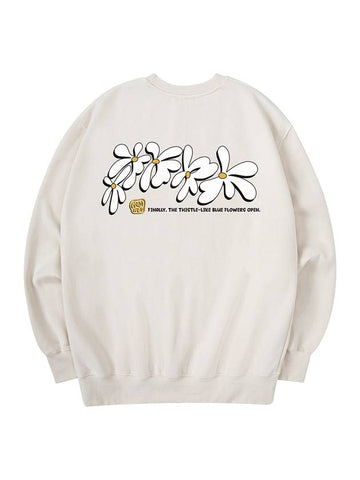 Flowery Sweatshirt Cream - RADINEO - BALAAN 1