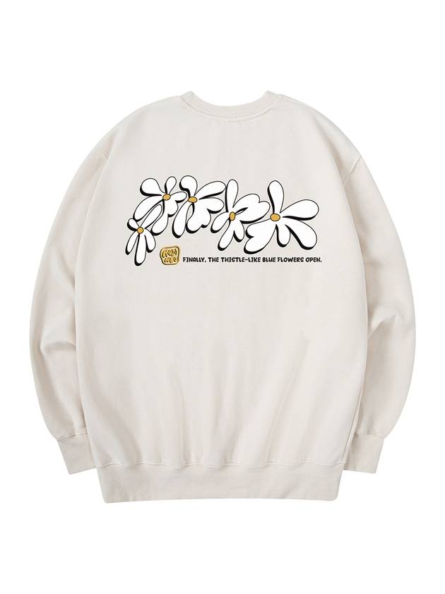 Flowery Sweatshirt Cream - RADINEO - BALAAN 2