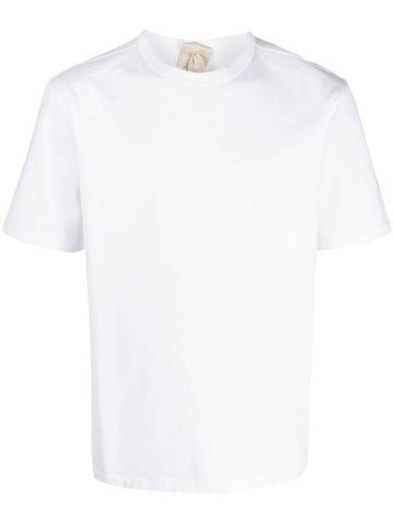 Men's Logo Patch Back Short Sleeve T-Shirt White - TEN C - BALAAN 1