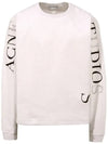 Embroidered Logo Oversized Fit Sweatshirt Pale Lilac - ACNE STUDIOS - BALAAN 2