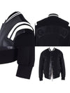 Leather neoprene stadium zip up jacket 324C - NEIL BARRETT - BALAAN 9