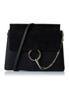 Faye Calfskin Suede Shoulder Bag Black - CHLOE - BALAAN 2