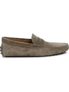 Men's Suede Gommino Driving Shoes Beige - TOD'S - BALAAN 2