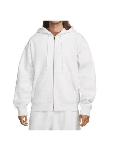 NRG Solo Swoosh Zip Up Hoodie White - NIKE - BALAAN 1