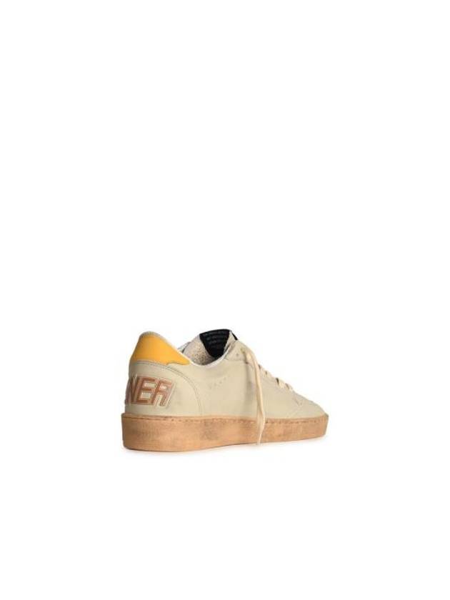 Ballstar Yellow Tab Low Top Sneakers White Cathay - GOLDEN GOOSE - BALAAN 4