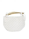 Sardin Intrecciato Mini Tote Bag White - BOTTEGA VENETA - BALAAN 4