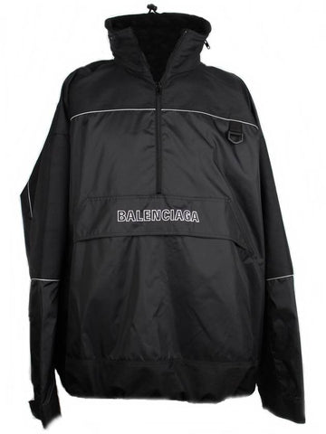 Logo Anorak Black 46 - BALENCIAGA - BALAAN 1