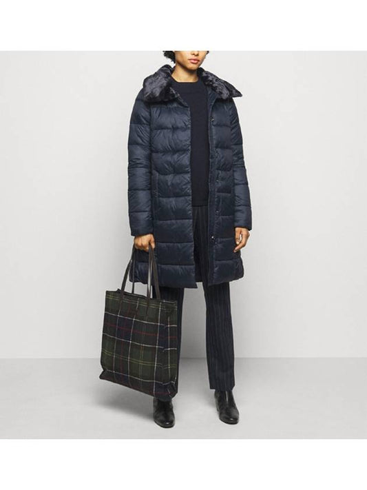 Teasel Quilt Padded Navy - BARBOUR - BALAAN.