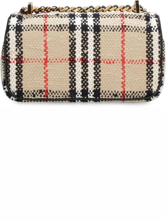 TB Logo Check Bouclé Mini Lola Cross Bag Beige - BURBERRY - BALAAN 5