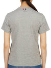 Logo Patch Lightweight Jersey Relaxed Fit Short Sleeve T-Shirt Grey - THOM BROWNE - BALAAN 5