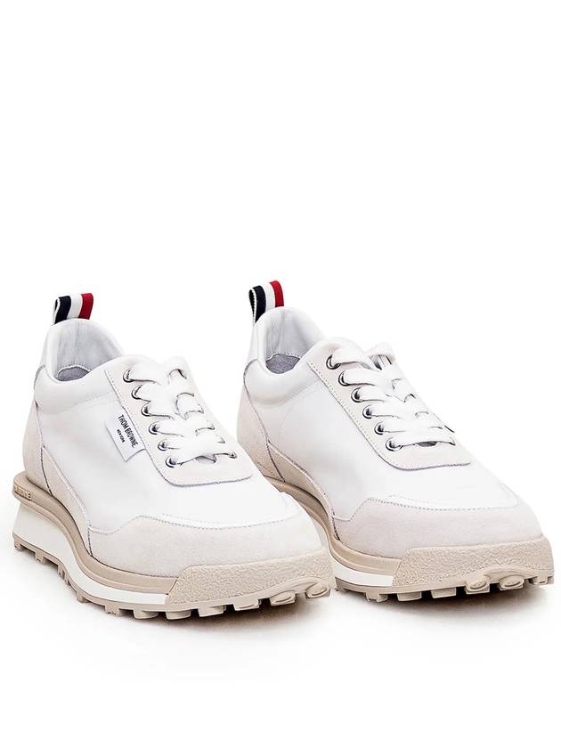 Alumni Eco Nylon Sneaker Tonal White Fun Mix - THOM BROWNE - BALAAN 2