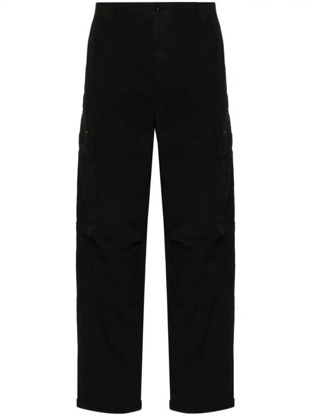 Micro Reps Loose Cargo Straight Pants Black - CP COMPANY - BALAAN 1