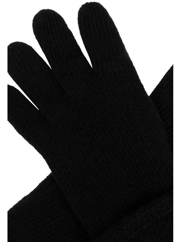 Emporio Armani Wool Gloves, Women's, Black - EMPORIO ARMANI - BALAAN 5