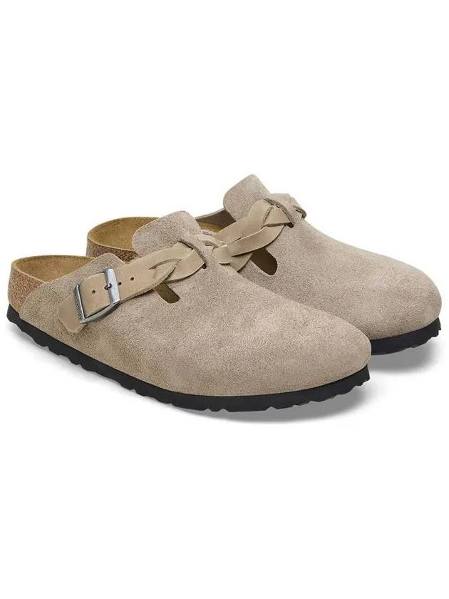 Boston Suede Mule Taupe - BIRKENSTOCK - BALAAN 4