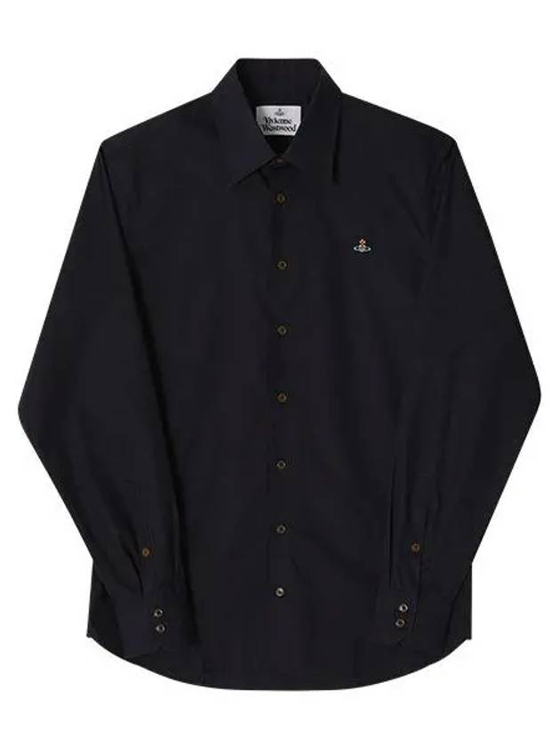 Violin Logo Long Sleeve Shirt Black - VIVIENNE WESTWOOD - BALAAN 2