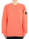 Stone Waffen Patch Round Neck Sweatshirt (Fluorescent Orange) 811661320 V0032 14A (Can Be Worn By Adults) - STONE ISLAND - BALAAN 3