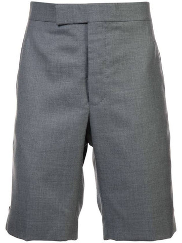 Twill Classic Backstrap Shorts Medium Grey - THOM BROWNE - BALAAN 1