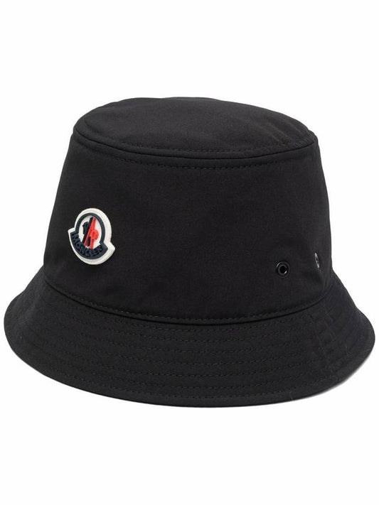 Logo Bucket Hat Black - MONCLER - BALAAN 1