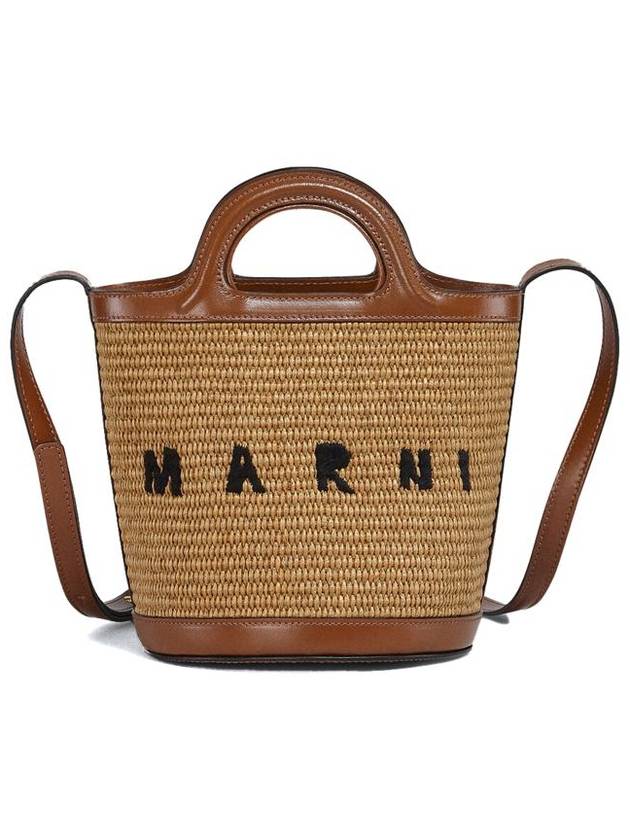 Tropicalia Small Bucket Bag Brown - MARNI - BALAAN 2