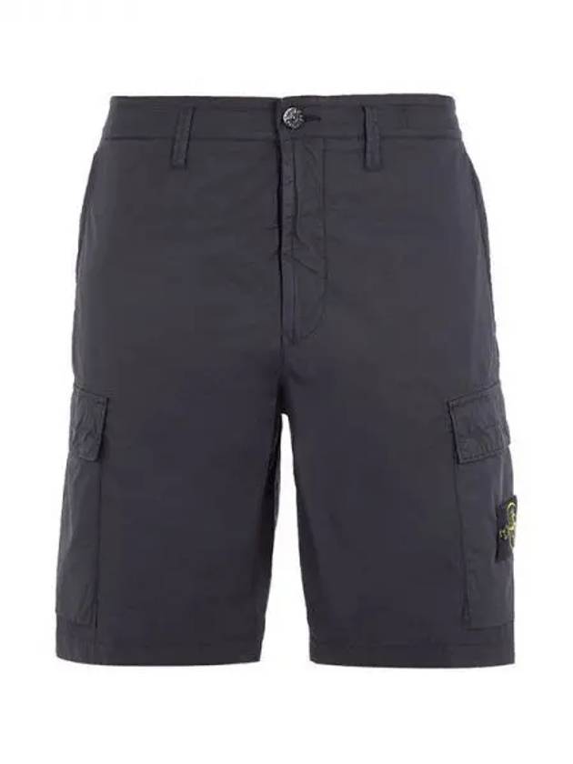 Light Stretch Cotton Bermuda Regular Fit Shorts Navy - STONE ISLAND - BALAAN 2