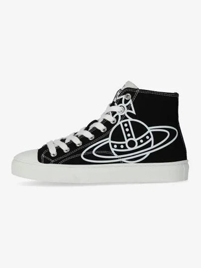 Women's Plimsoll Logo High Top Sneakers Black - VIVIENNE WESTWOOD - BALAAN 2