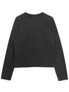 Courr ges 323JTS091JS0099 STONEWASHED GRE Women s Long Sleeve T Shirt - COURREGES - BALAAN 2