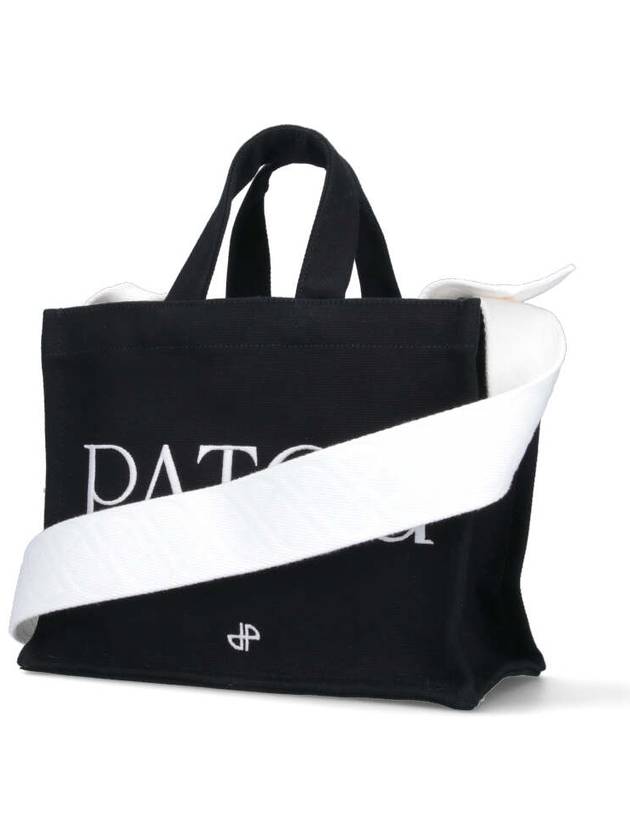 Logo Small Tote Bag Black - PATOU - BALAAN 3