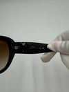 CC logo butterfly sunglasses acetate black brown A71525 - CHANEL - BALAAN 8