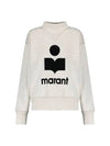 Moby Logo Print Sweatshirt Ecru - ISABEL MARANT - BALAAN 3