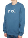 VPC Logo Crew Neck Sweatshirt Blue - A.P.C. - BALAAN 3