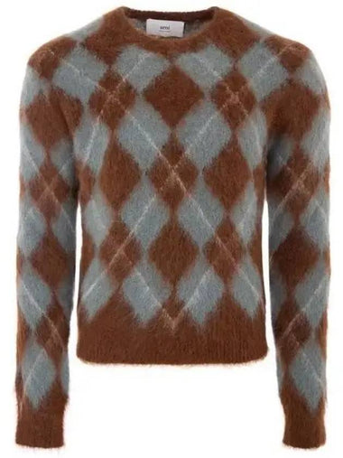 Alpaca hair argyle sweater 270343 - AMI - BALAAN 1