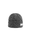 Logo Patch Ribbed Knit Beanie Black - GANNI - BALAAN 2