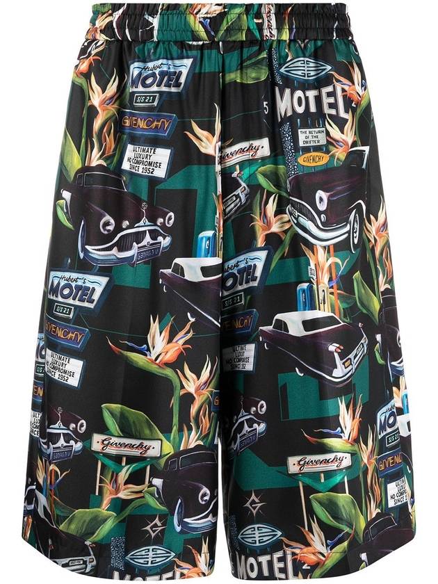 car print straight shorts - GIVENCHY - BALAAN 1