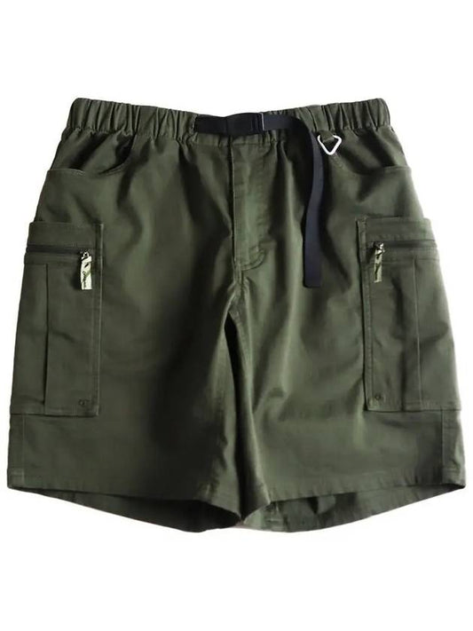 Cotton Span Belted Short Pants Khaki - OFFGRID - BALAAN 2