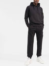 Waffen Patch Cotton Fleece Track Pants Black - STONE ISLAND - BALAAN 4