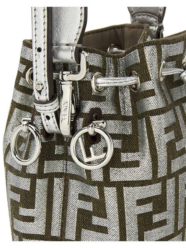 FF Jacquard  Bucket Bag Black - FENDI - BALAAN 8