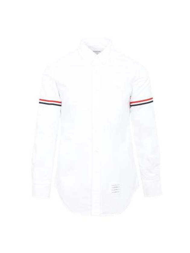 Armband Oxford Long Sleeve Shirt White - THOM BROWNE - BALAAN 3