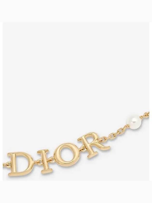 Revolution Logo Pearl Bracelet Gold - DIOR - BALAAN 3