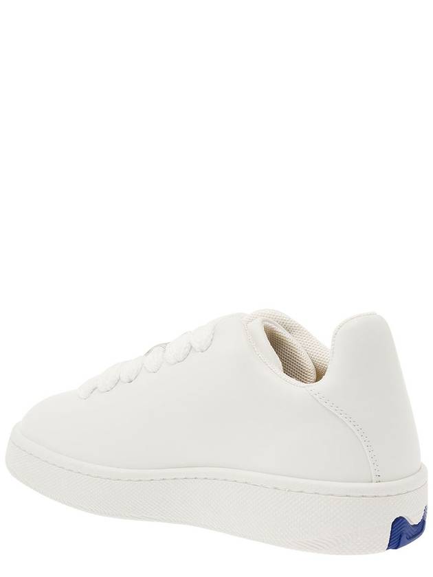 Leather Box Low-Top Sneakers White - BURBERRY - BALAAN 4