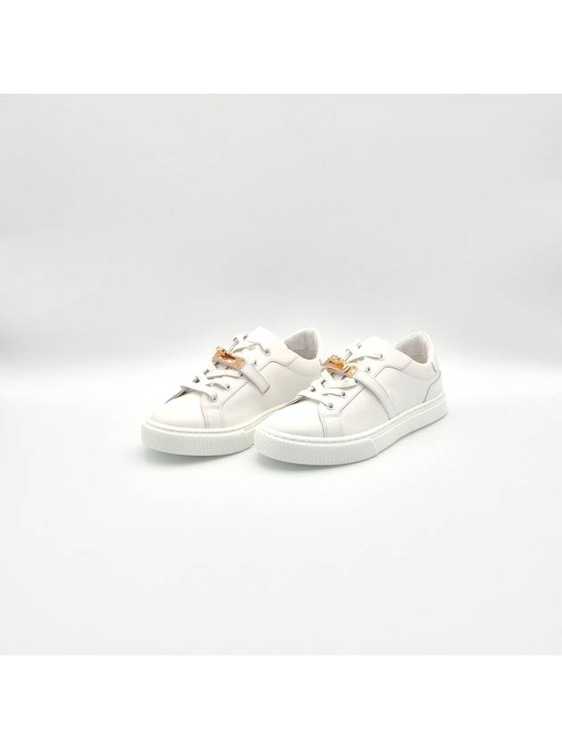 Kelly gold sneakers white - HERMES - BALAAN 8