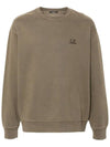 Embroidered Logo Cotton Sweatshirt Brown - CP COMPANY - BALAAN 2