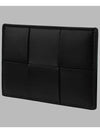 Intrecciato Lambskin Calfskin Card Wallet Black - BOTTEGA VENETA - BALAAN 6